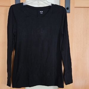 a.n.a Women's Black Long Sleeve Top